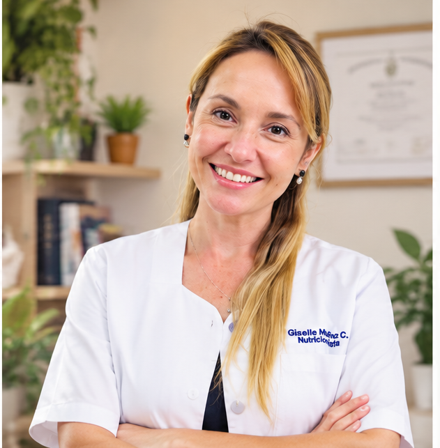 Retrato profesional elegido por Giselle Muñoz para la portada de La Nutri Digestiva